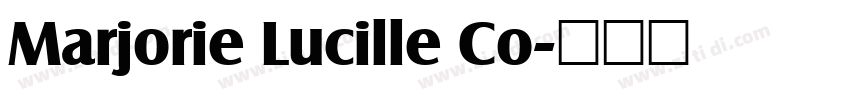 Marjorie Lucille Co字体转换